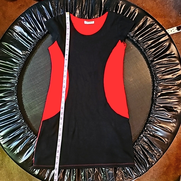 Red & Black Contrast Curve Mod Mini-dress | Sz XS | NWOT - Picture 7 of 7